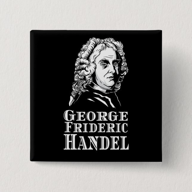 George Frideric Handel Portrait Button (Vorderseite)