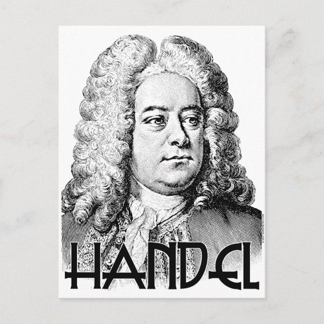 George Frideric Handel Postkarte (Vorderseite)