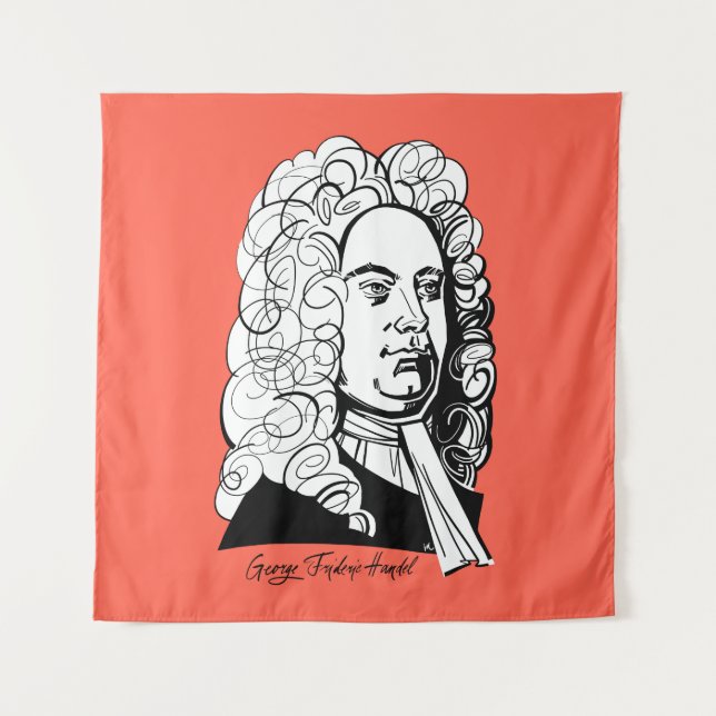 George Frideric Handel Wandteppich (Vorderseite)