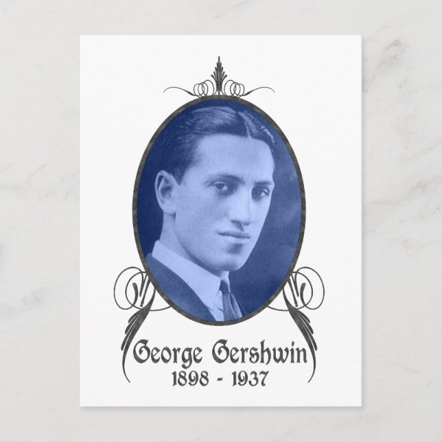 George Gershwin Postkarte (Vorderseite)