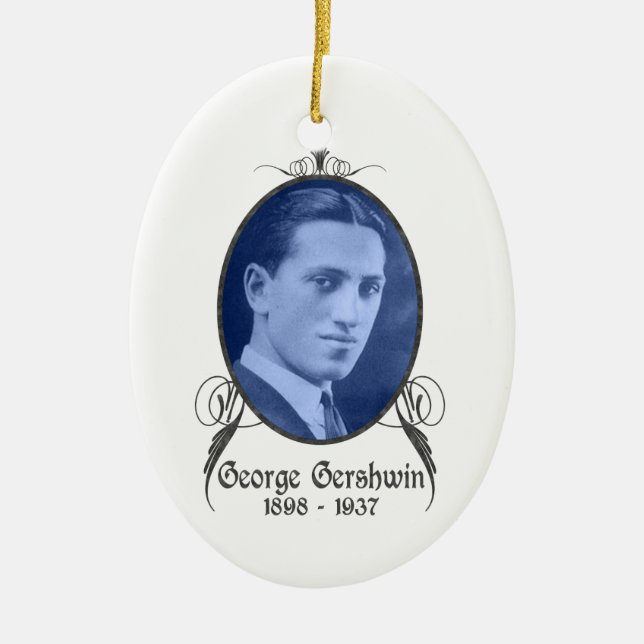 George Gershwin-Verzierung Keramikornament (Vorne)