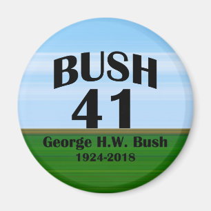 George H.W. Bush 1924-2018 Magnet