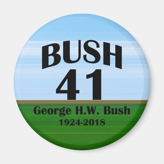 George H.W. Bush 1924-2018 Magnet (Vorne)