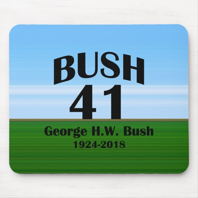 George H.W. Bush 1924-2018 Mousepad (Vorne)