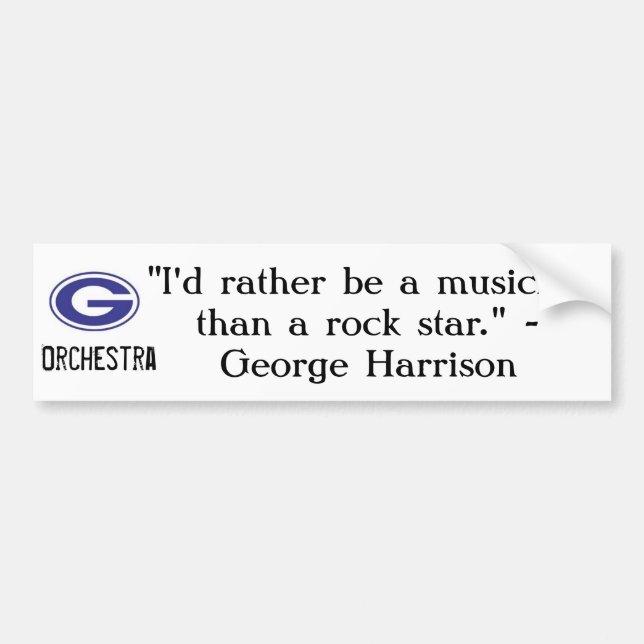 George Harrison Zitat-Autoaufkleber Autoaufkleber (Vorne)
