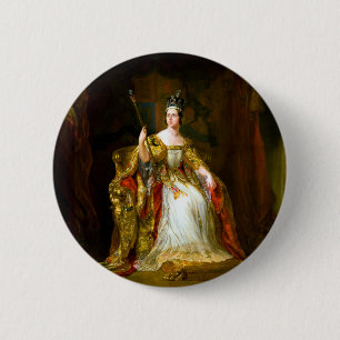 George Hayter Portrait von Queen Victoria Button