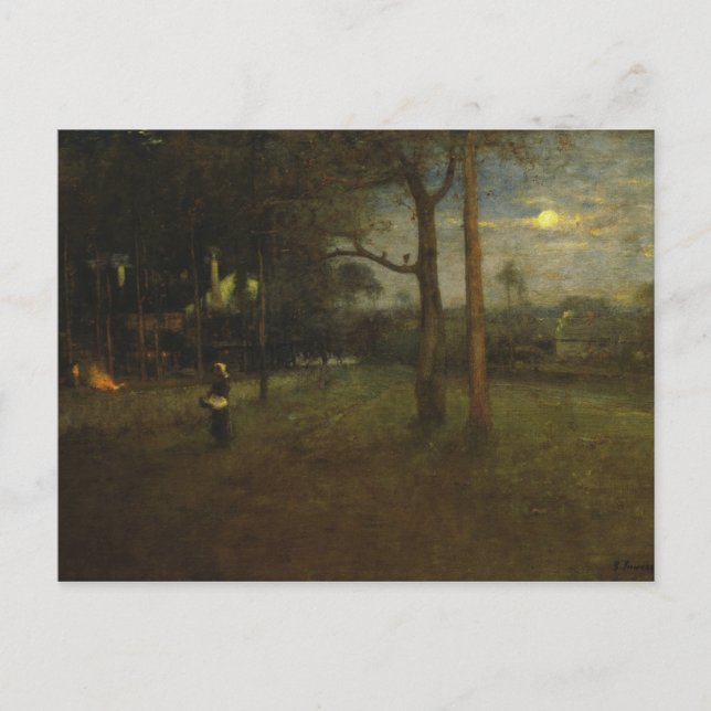 George Inness - Mondlicht, Tarpon Springs Postkarte (Vorderseite)