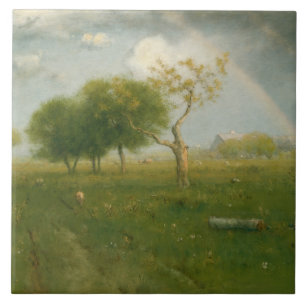 George Inness - Nach einer Sommerdusche Fliese
