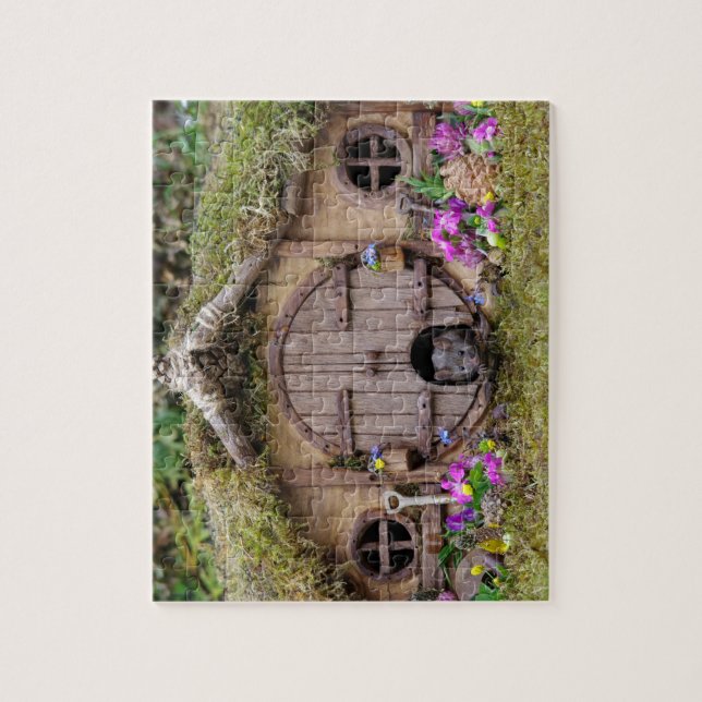 George la souris dans une pile de logis Puzzle (Vertical)