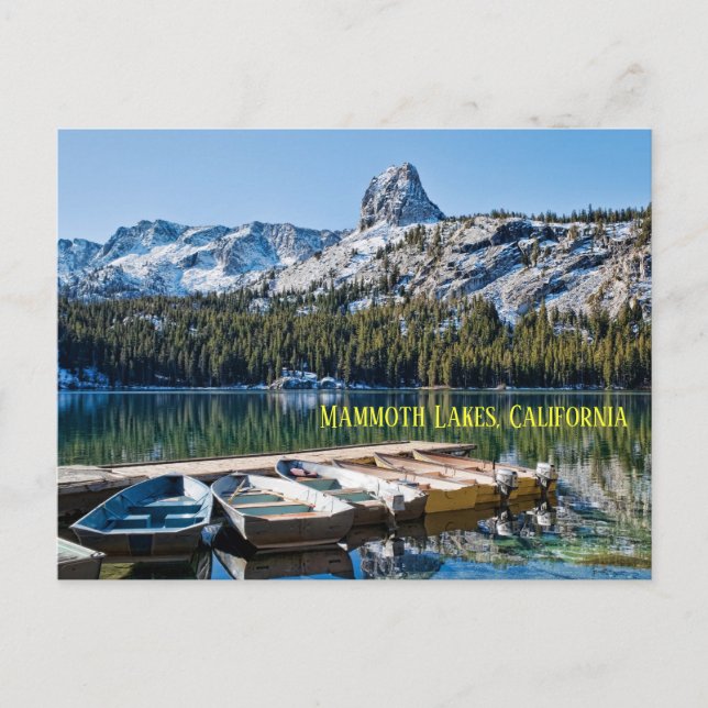 George Lake, Mammoth Seen, Kalifornien, Postcard Postkarte (Vorderseite)
