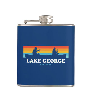 George Lake, New York Canoe Flachmann