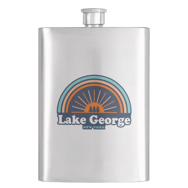 George Lake, New York Rainbow Flachmann (Vorderseite)