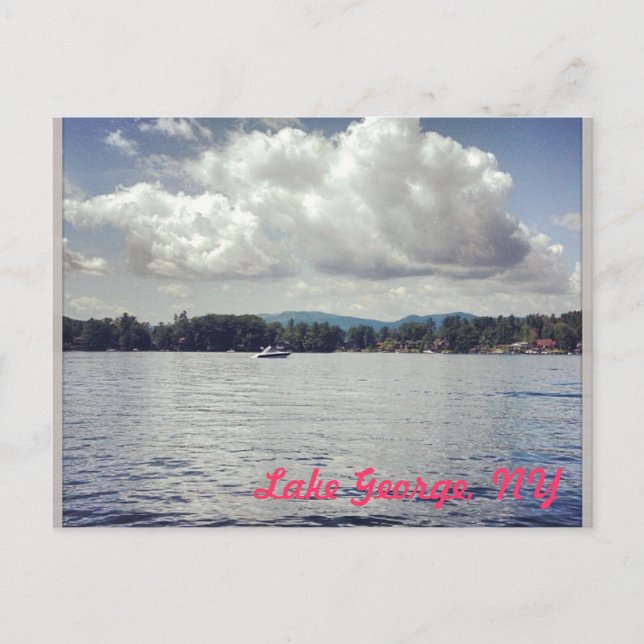 George Lake, NY Postkarte (Vorderseite)