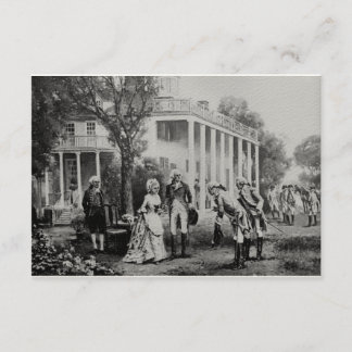 George & Martha, carte d'invitation/note de Mount