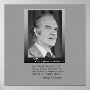 George McGovern Memorial Poster