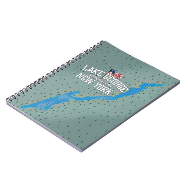 George New York Map Notizblock (Linke Seite)