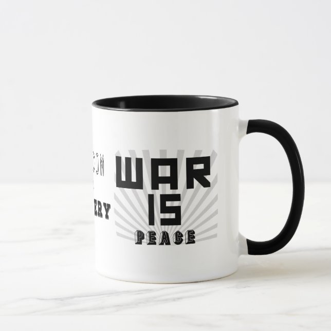 George Orwell 1984 Slogan-Tasse Tasse (Rechts)
