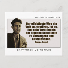 George Orwell: Geschichte Postkarte