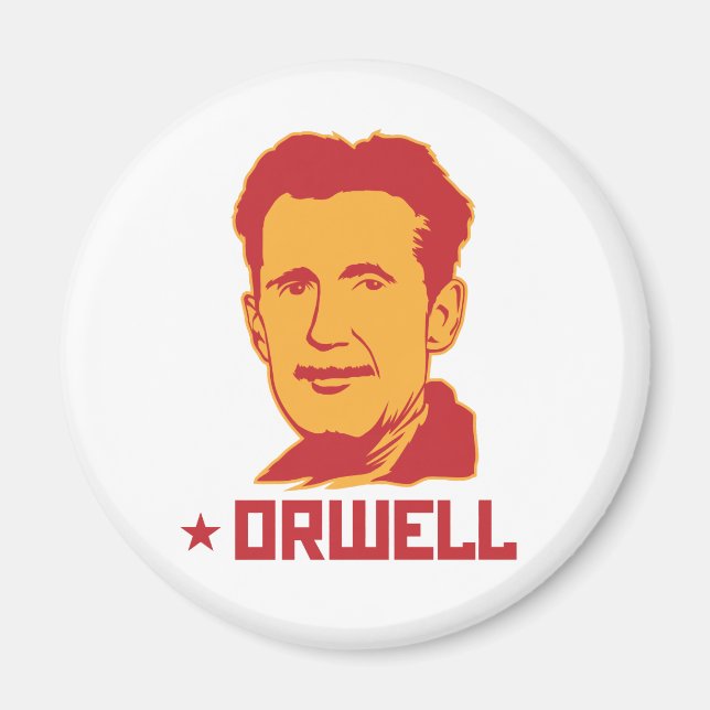 George Orwell Portrait Magnet (Vorne)