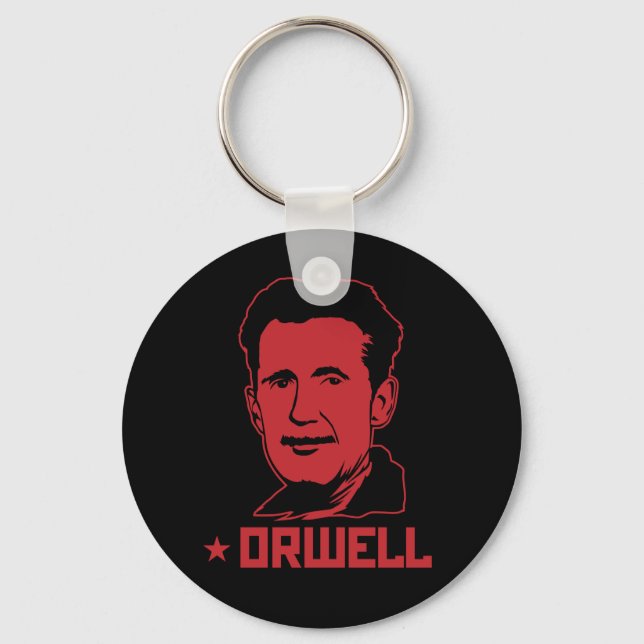 George Orwell Portrait Schlüsselanhänger (Vorderseite)