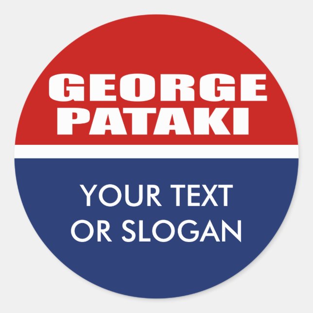 GEORGE PATAKI FÜR DEN SENAT RUNDER AUFKLEBER (Vorderseite)