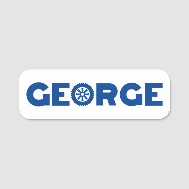 George Petrol Head Namensschild (Vorderseite)
