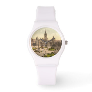 George-Quadrat, Glasgow, Schottland Armbanduhr
