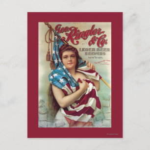 George Ringler & CO. Bierposter Postkarte