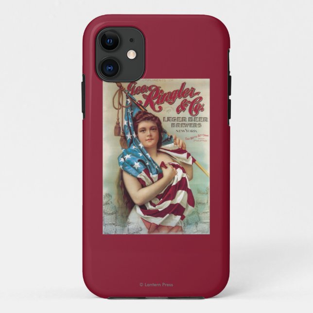 George Ringler u. Co.-Bier-Plakat Case-Mate iPhone Hülle (Rückseite)