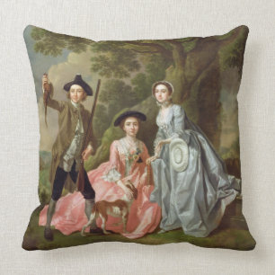 George Rogers mit seiner Ehefrau, Margaret und Kissen