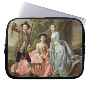 George Rogers mit seiner Ehefrau, Margaret und Laptopschutzhülle