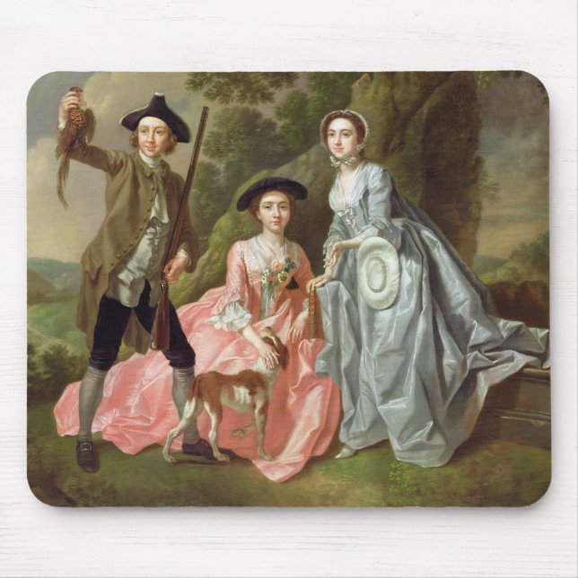 George Rogers mit seiner Ehefrau, Margaret und Mousepad (Vorne)