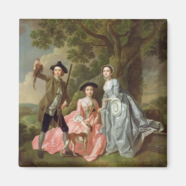 George Rogers mit seiner Ehefrau Margaret und sein Magnet (Vorne)