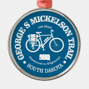George S Mickelson Trail (Radfahren) Ornament Aus Metall