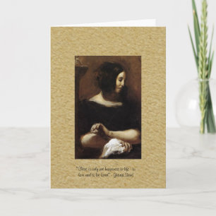 George Sand "Ein Glück" Grußkarte Karte
