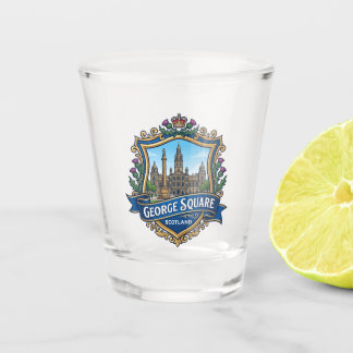George Square Schottland Schnapsglas