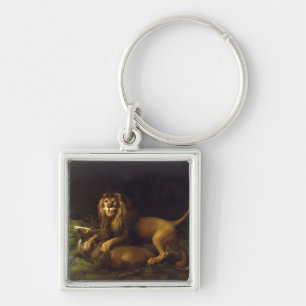 George Stubbs   ein Löwe, der einen Hirsch, c.176 Schlüsselanhänger