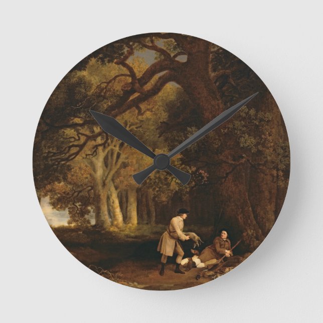 George Stubbs | Ein Zurücksetzen nach dem Schießen Runde Wanduhr (Vorderseite)