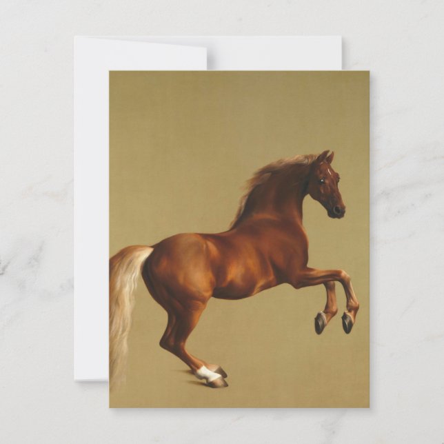 George Stubbs - Whistlejacken Dankeskarte (Vorderseite)