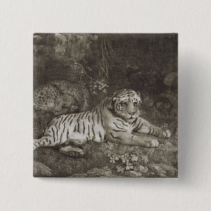 George Stubbs zwei Tygers, graviert vom Künstle Button