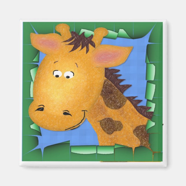 George The Giraffe Magnet (Vorne)