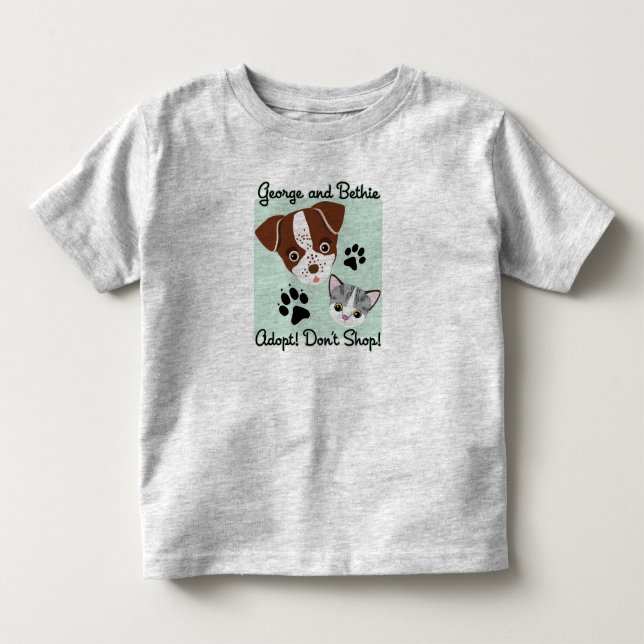 George und Bethie: Adoptieren Sie! Kaufen Sie Kleinkind T-shirt (Vorderseite)