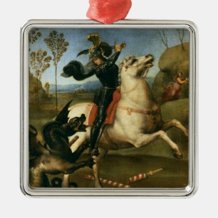 George und der Drache (von Raphael) Ornament Aus Metall