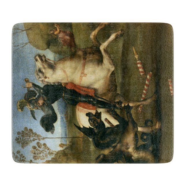 George und der Drache (von Raphael) Schneidebrett (Vorderseite)