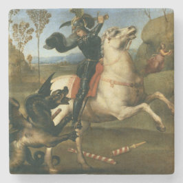 George und der Drache (von Raphael) Steinuntersetzer