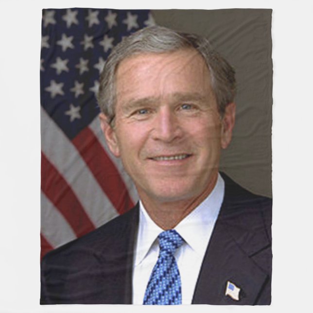GEORGE W. BUSH FLEECEDECKE (Vorderseite)