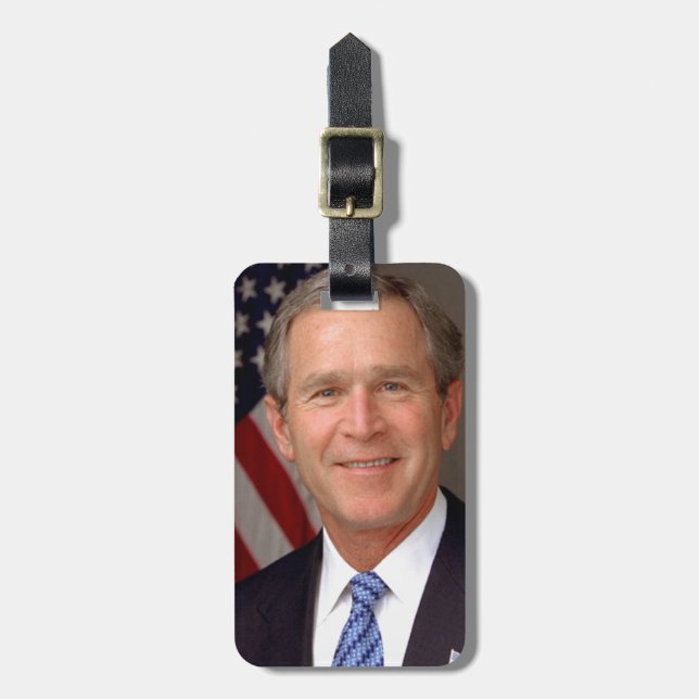 George W Bush Gepäckanhänger (Vorderseite vertikal)
