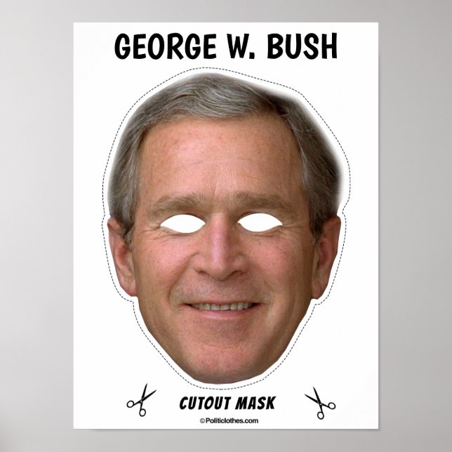 GEORGE W. BUSH Halloween Mask Poster (Vorne)