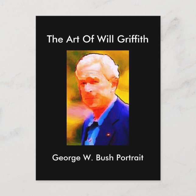 GEORGE W. BUSH PORTRAIT POSTCARD POSTKARTE (Vorderseite)