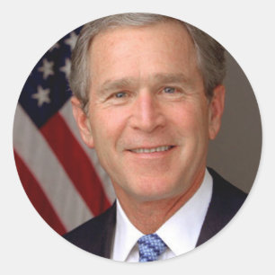 George W. Bush Runder Aufkleber